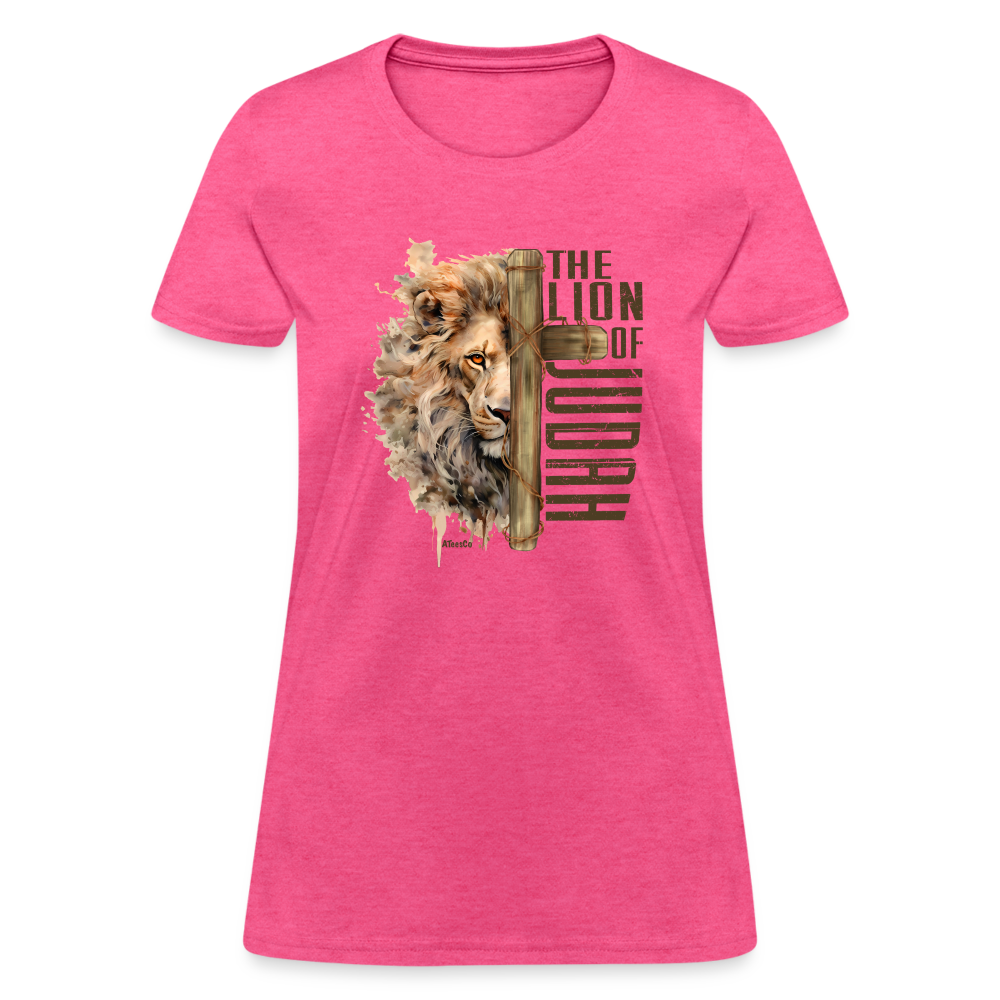 The Lion of Judah Women's T-Shirt - Color: heather gray