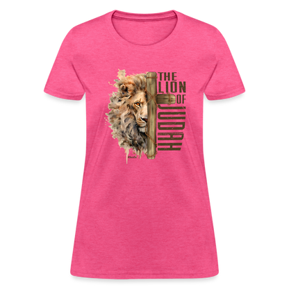 The Lion of Judah Women's T-Shirt - Color: heather gray