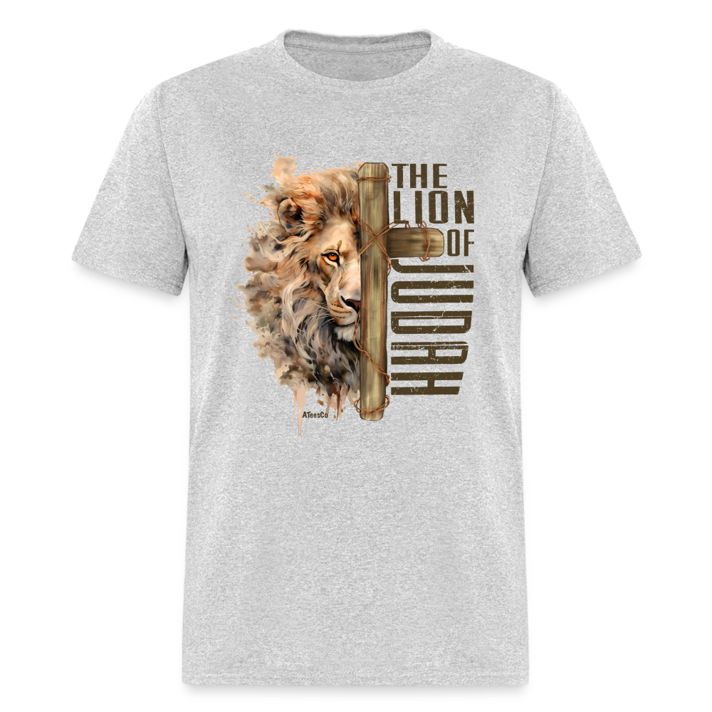 The Lion of Judah T-Shirt - Color: heather gray