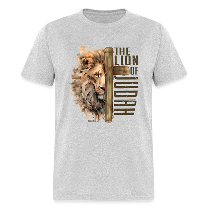 The Lion of Judah T-Shirt - Color: heather gray