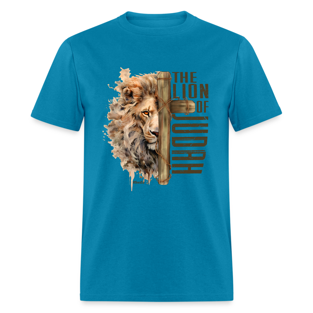 The Lion of Judah T-Shirt - Color: turquoise