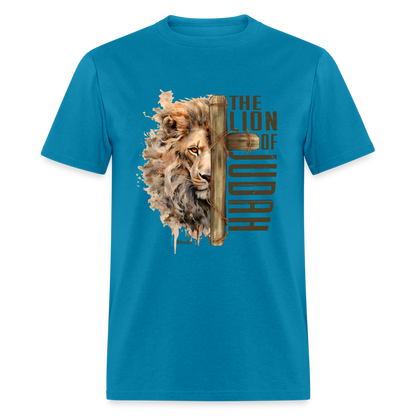 The Lion of Judah T-Shirt - Color: turquoise