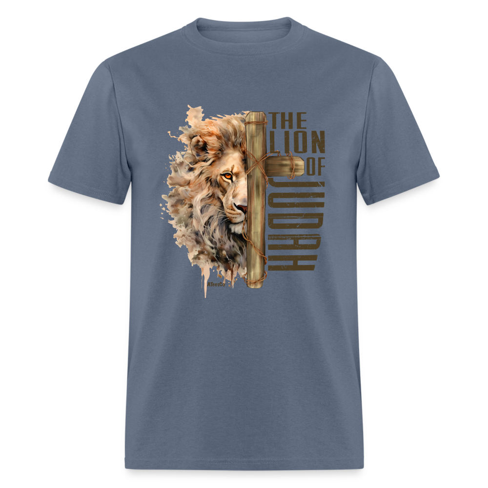 The Lion of Judah T-Shirt - Color: denim