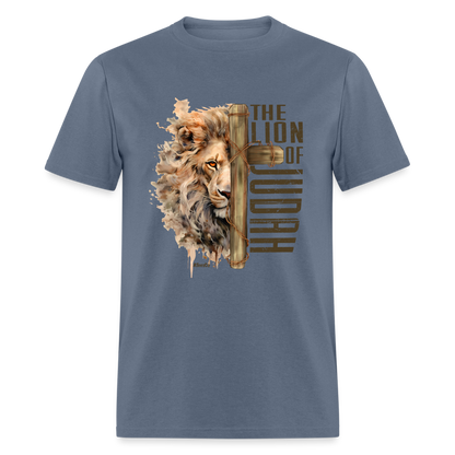 The Lion of Judah T-Shirt - Color: denim