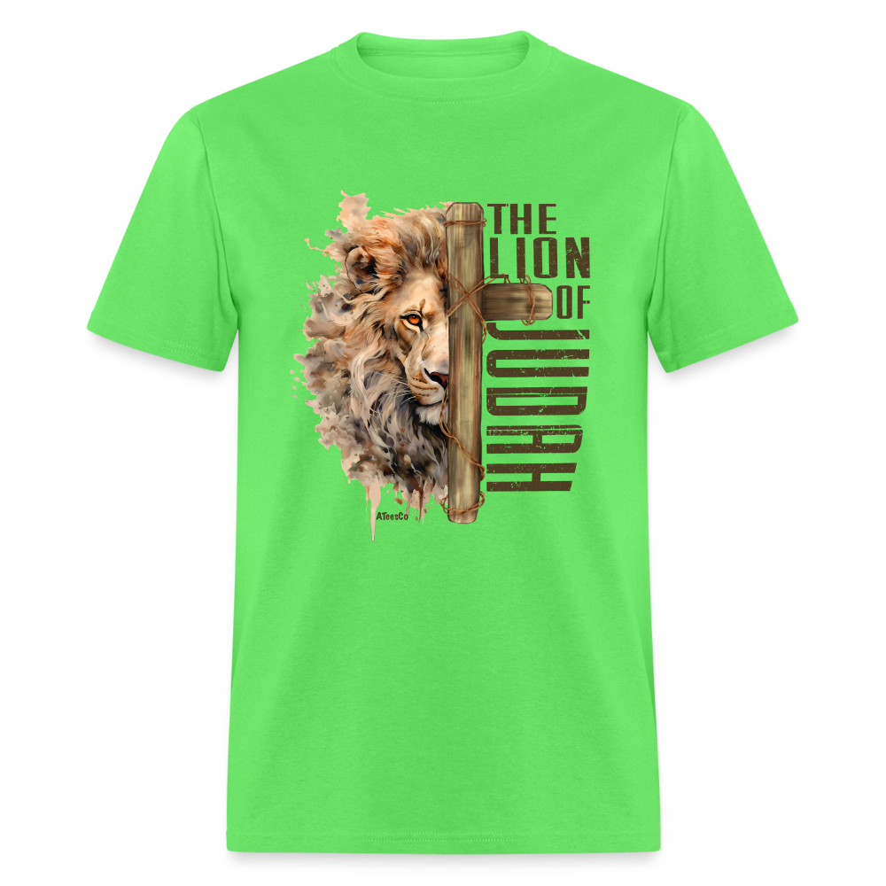 The Lion of Judah T-Shirt - Color: kiwi