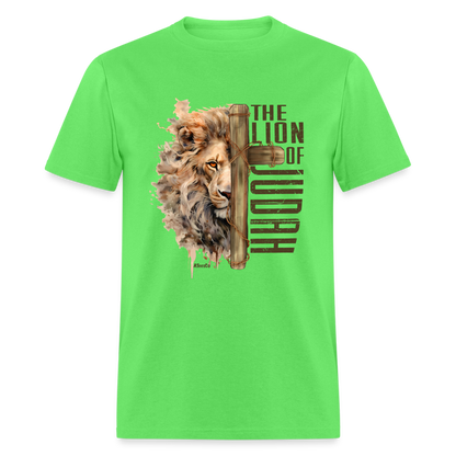 The Lion of Judah T-Shirt - Color: kiwi