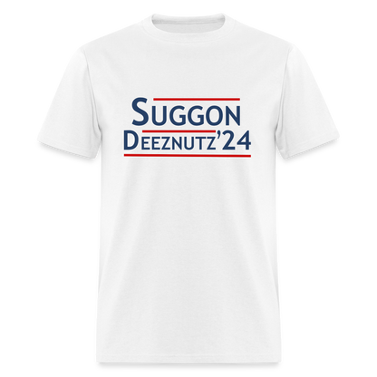 Suggon Deeznutz T-Shirt (Election Humor) - white