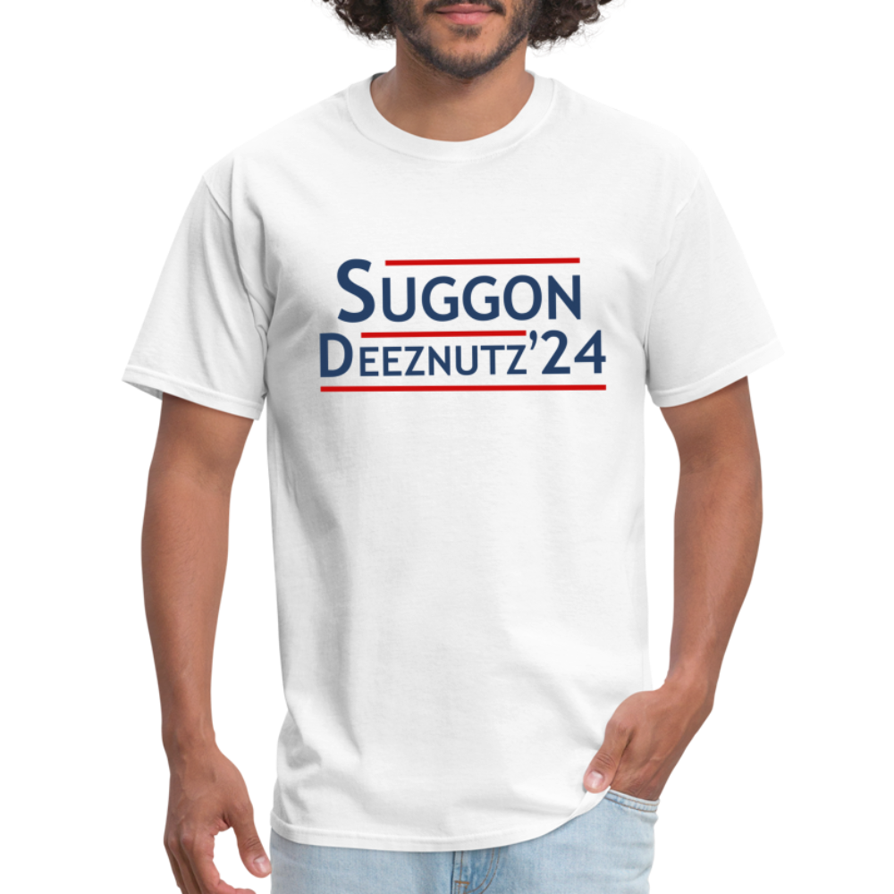 Suggon Deeznutz T-Shirt (Election Humor) - white