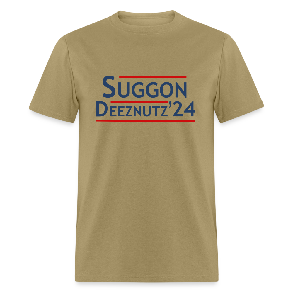 Suggon Deeznutz T-Shirt (Election Humor) - khaki