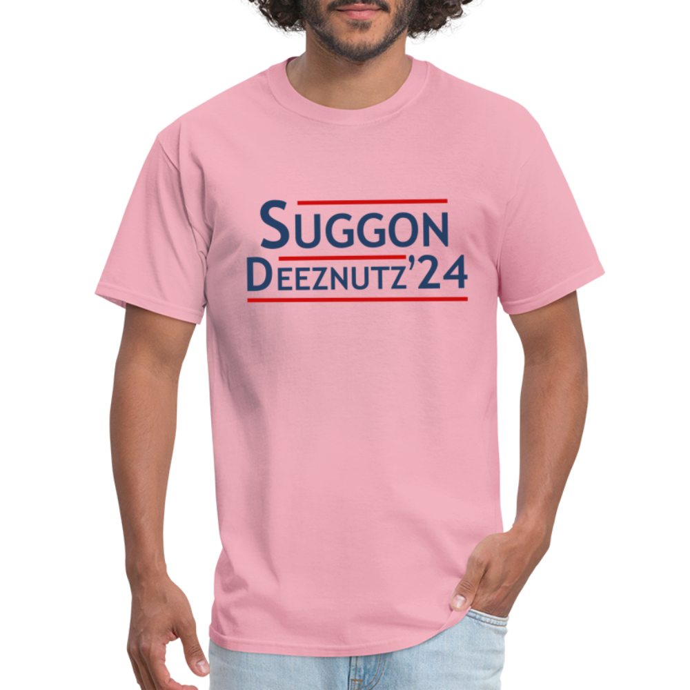 Suggon Deeznutz T-Shirt (Election Humor) - pink