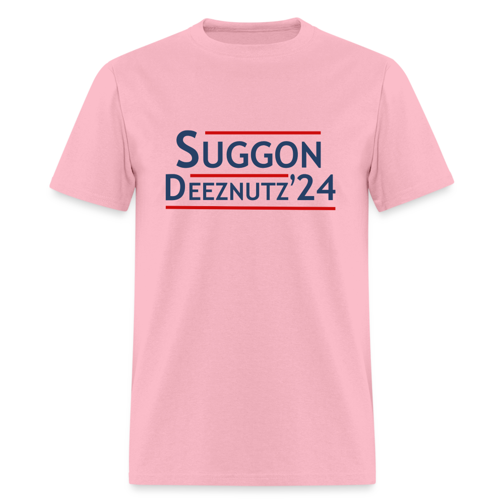 Suggon Deeznutz T-Shirt (Election Humor) - pink