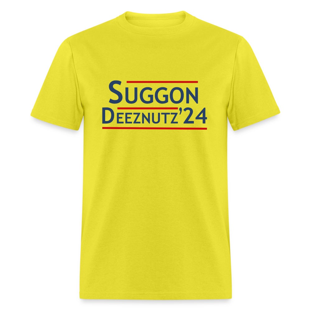 Suggon Deeznutz T-Shirt (Election Humor) - yellow