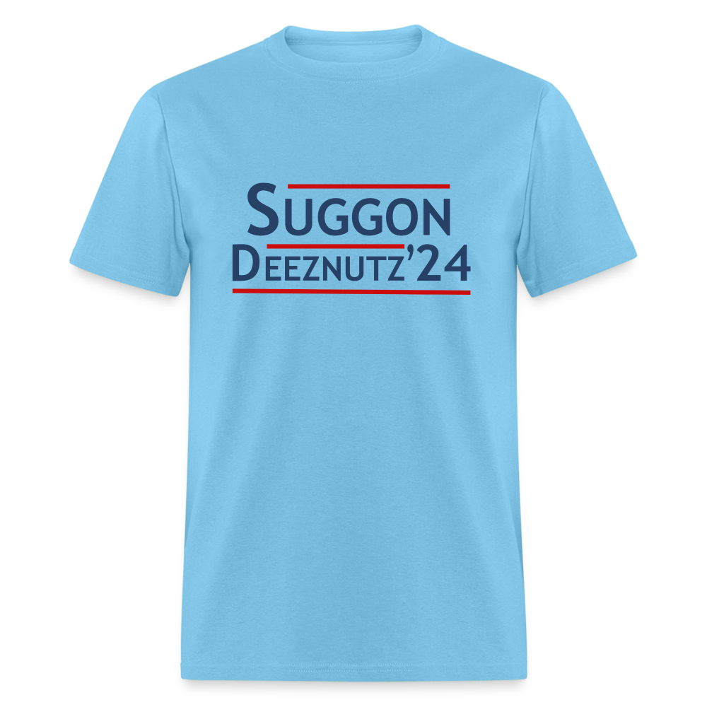 Suggon Deeznutz T-Shirt (Election Humor) - aquatic blue