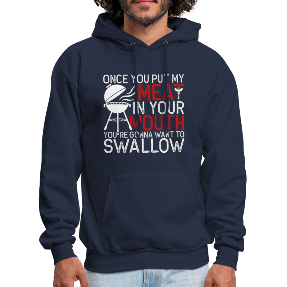 My Meat In Your Mouth Hoodie (BBQ Humor) - navy