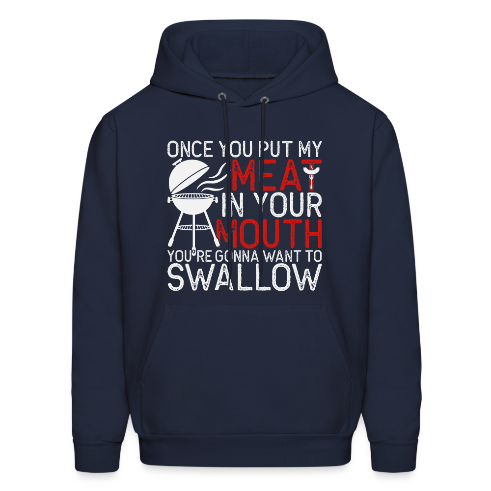 My Meat In Your Mouth Hoodie (BBQ Humor) - navy