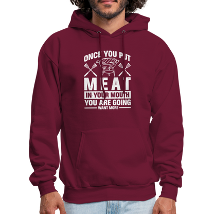 You Are Going To Want More Meat (BBQ Grilling Humor) T-Shirt - burgundy