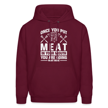 You Are Going To Want More Meat (BBQ Grilling Humor) T-Shirt - burgundy