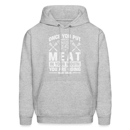 You Are Going To Want More Meat (BBQ Grilling Humor) T-Shirt - heather gray