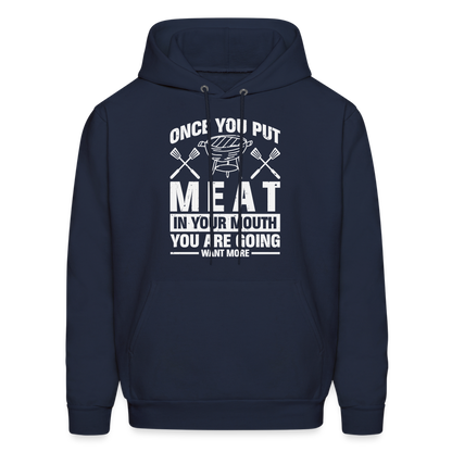 You Are Going To Want More Meat (BBQ Grilling Humor) T-Shirt - navy