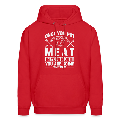 You Are Going To Want More Meat (BBQ Grilling Humor) T-Shirt - red