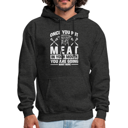 You Are Going To Want More Meat (BBQ Grilling Humor) T-Shirt - charcoal grey