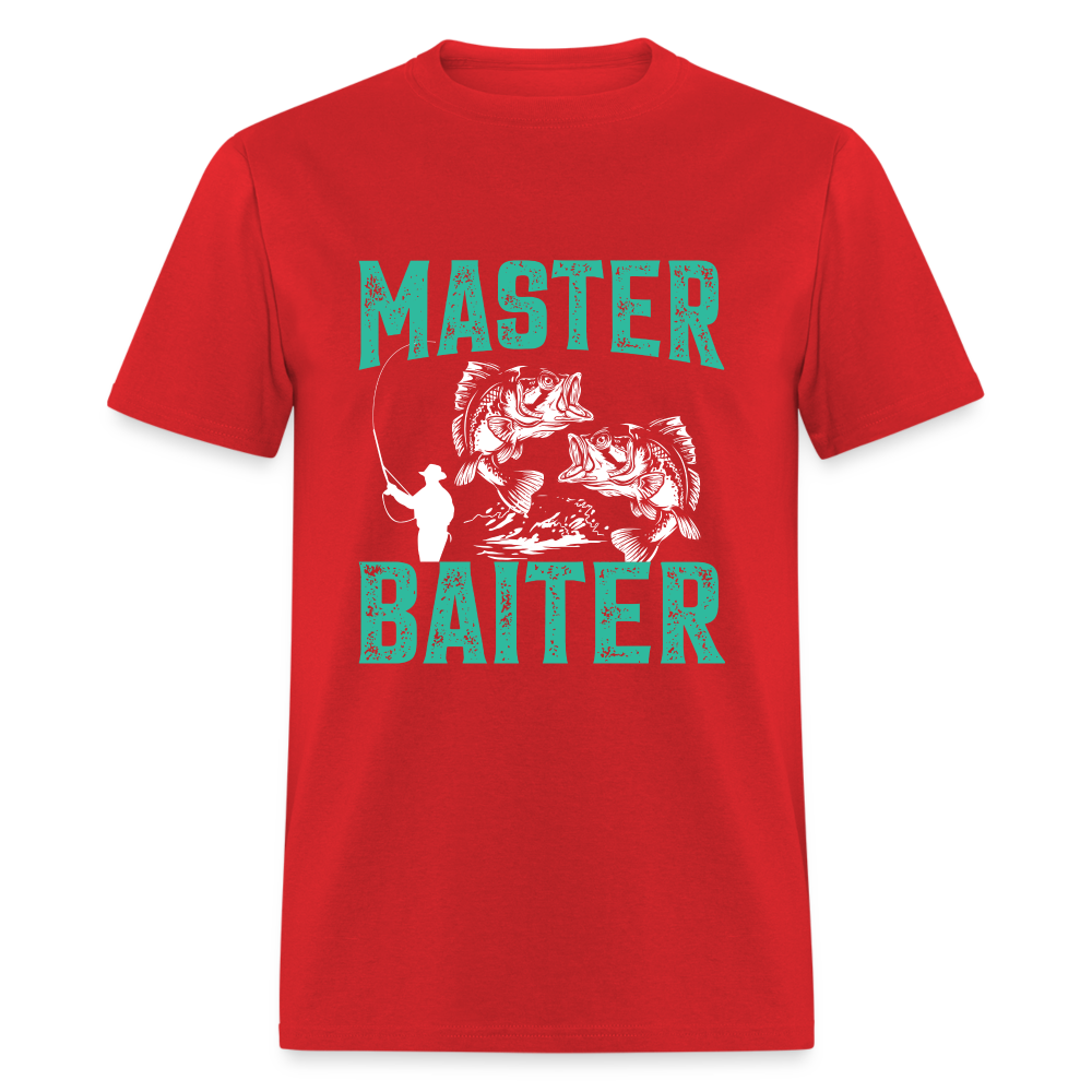 Master Baiter (Fishing Humor) T-Shirt - red