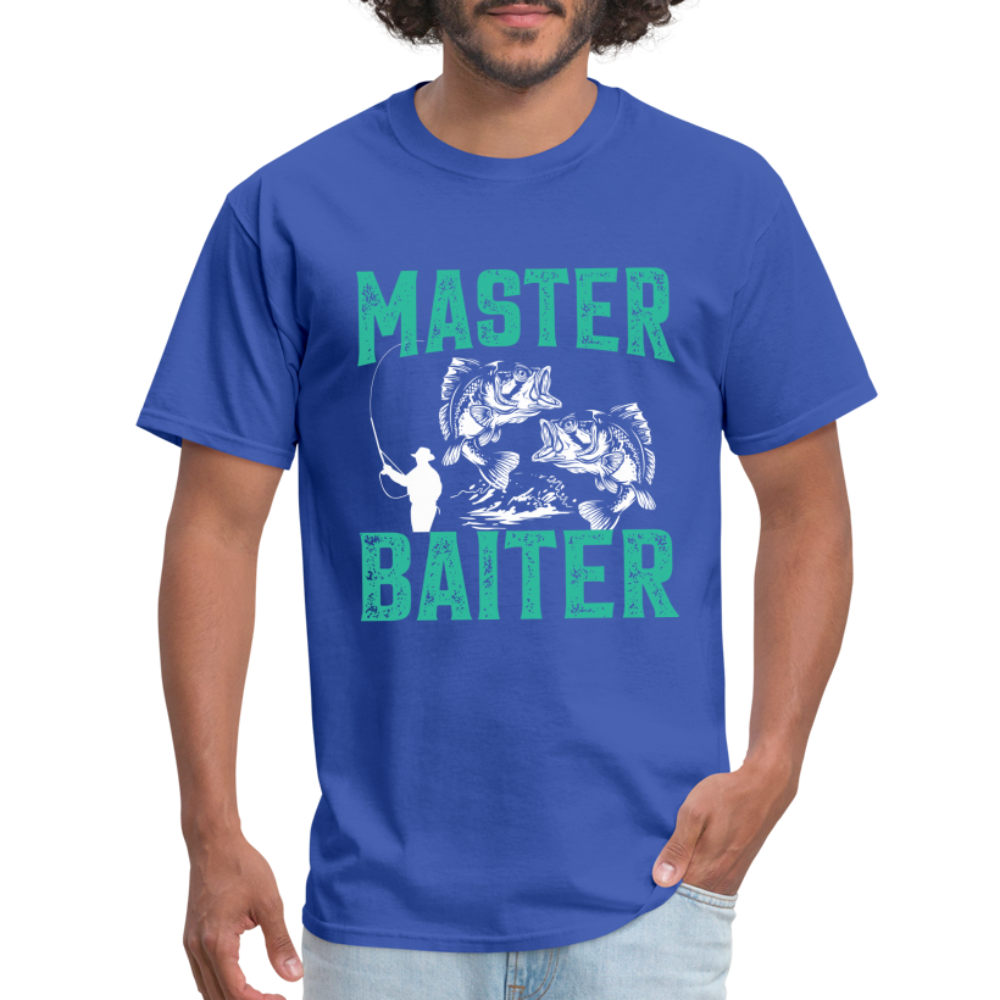 Master Baiter (Fishing Humor) T-Shirt - royal blue