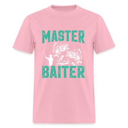 Master Baiter (Fishing Humor) T-Shirt - pink