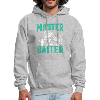 Master Baiter (Fishing Humor) Hoodie - heather gray