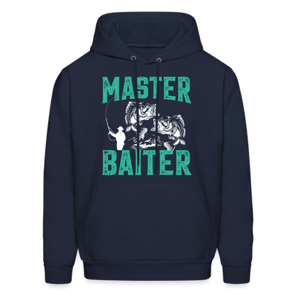 Master Baiter (Fishing Humor) Hoodie - navy