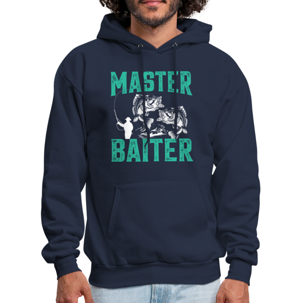 Master Baiter (Fishing Humor) Hoodie - navy