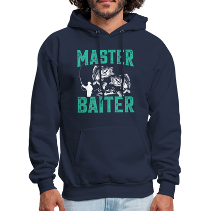 Master Baiter (Fishing Humor) Hoodie - navy