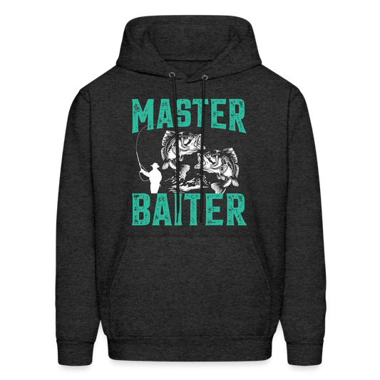 Master Baiter (Fishing Humor) Hoodie - Color: charcoal grey