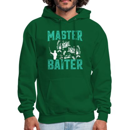 Master Baiter (Fishing Humor) Hoodie - forest green