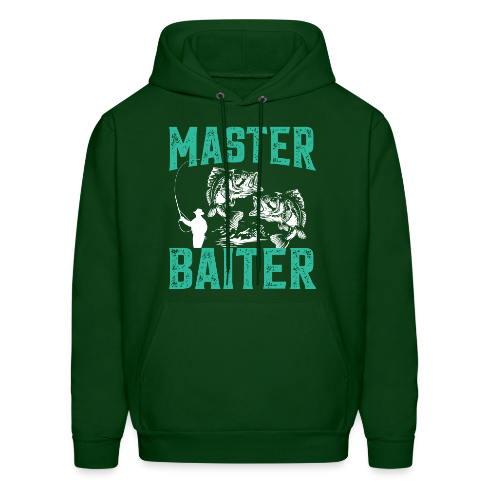 Master Baiter (Fishing Humor) Hoodie - forest green