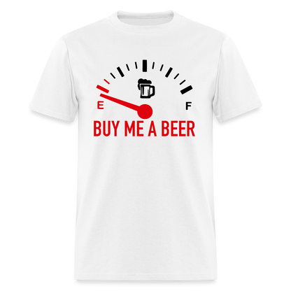 Buy Me a Beer T-Shirt (Funny Drinking Tee) - Color: heather gray