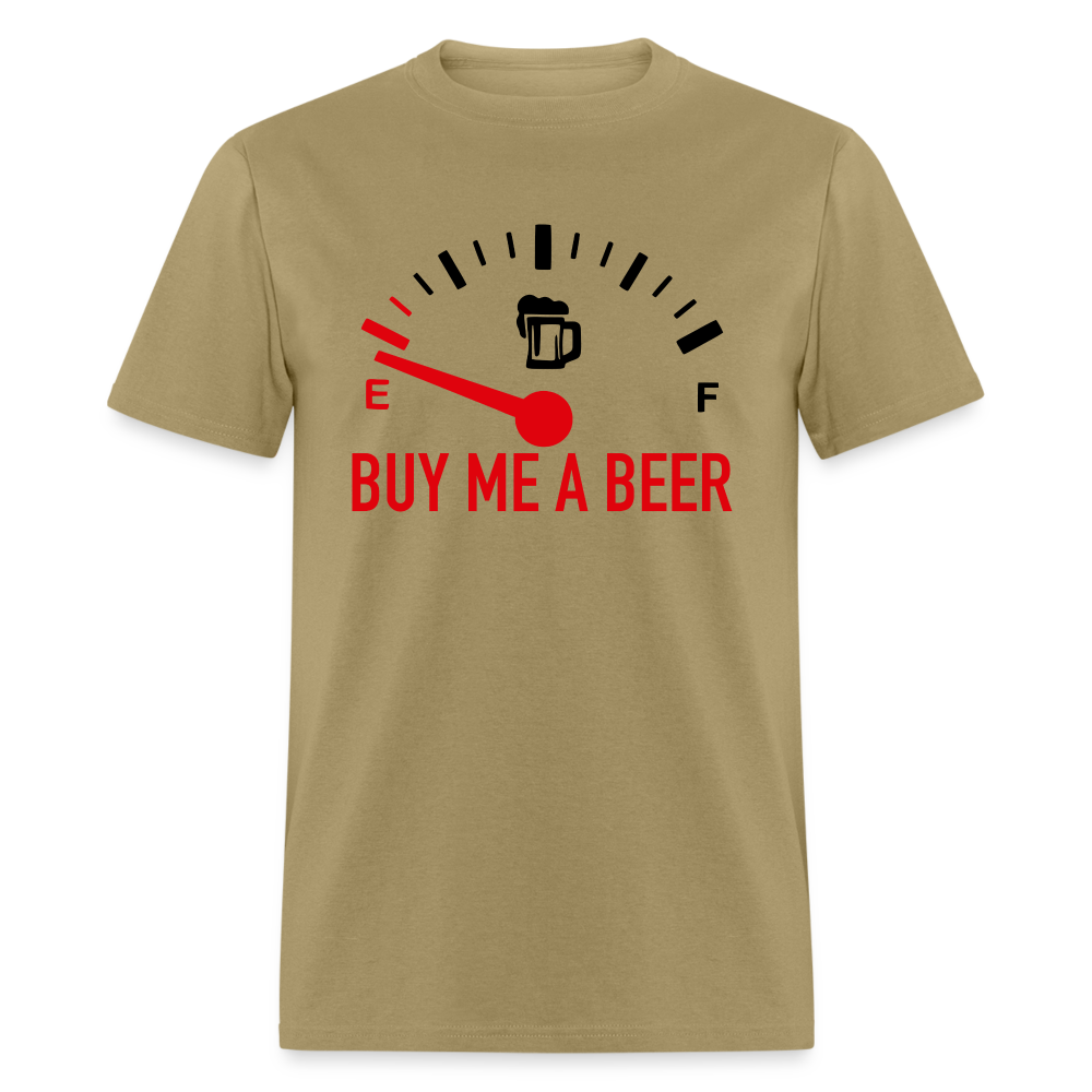 Buy Me a Beer T-Shirt (Funny Drinking Tee) - Color: heather gray