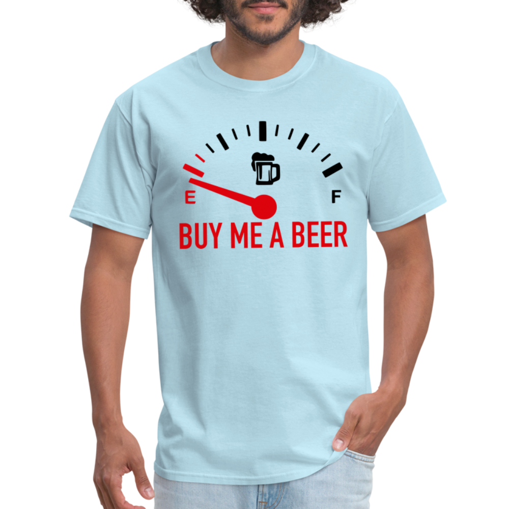 Buy Me a Beer T-Shirt (Funny Drinking Tee) - Color: heather gray