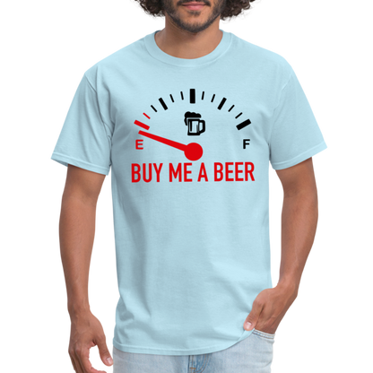 Buy Me a Beer T-Shirt (Funny Drinking Tee) - Color: heather gray