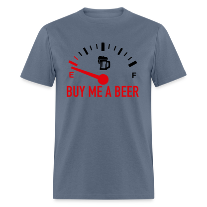 Buy Me a Beer T-Shirt (Funny Drinking Tee) - Color: heather gray