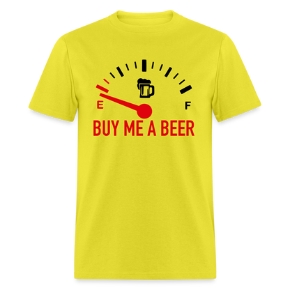 Buy Me a Beer T-Shirt (Funny Drinking Tee) - Color: heather gray