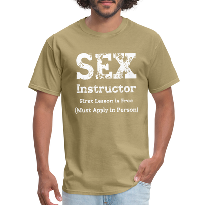 Sex Instructor T-Shirt - khaki