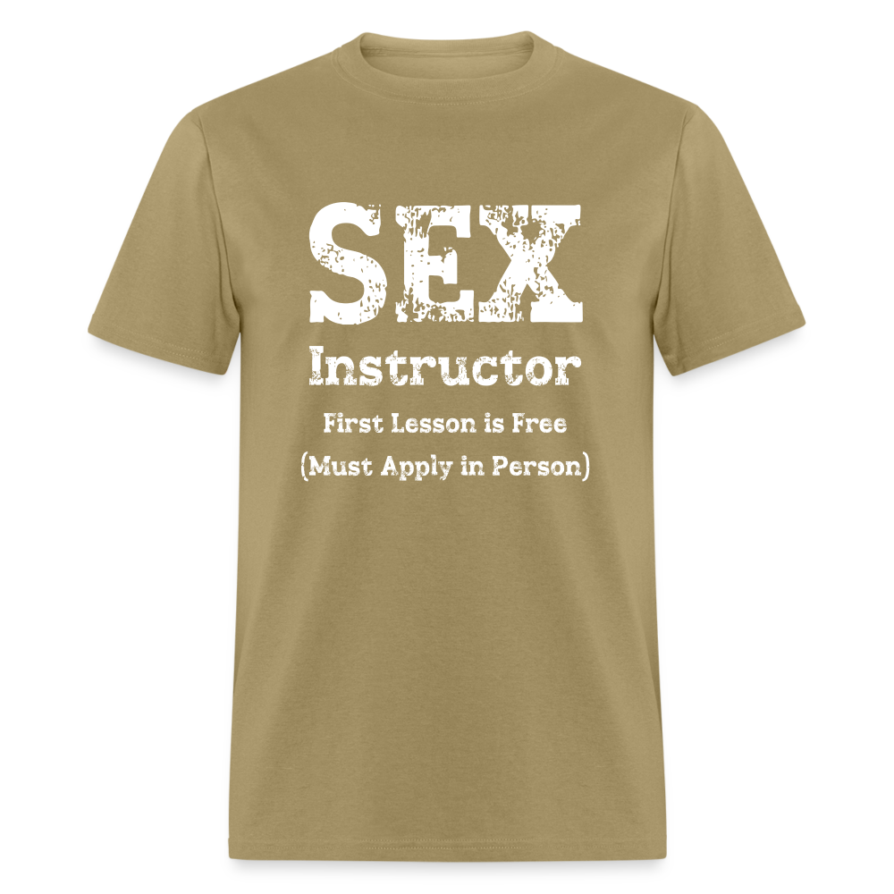 Sex Instructor T-Shirt - khaki