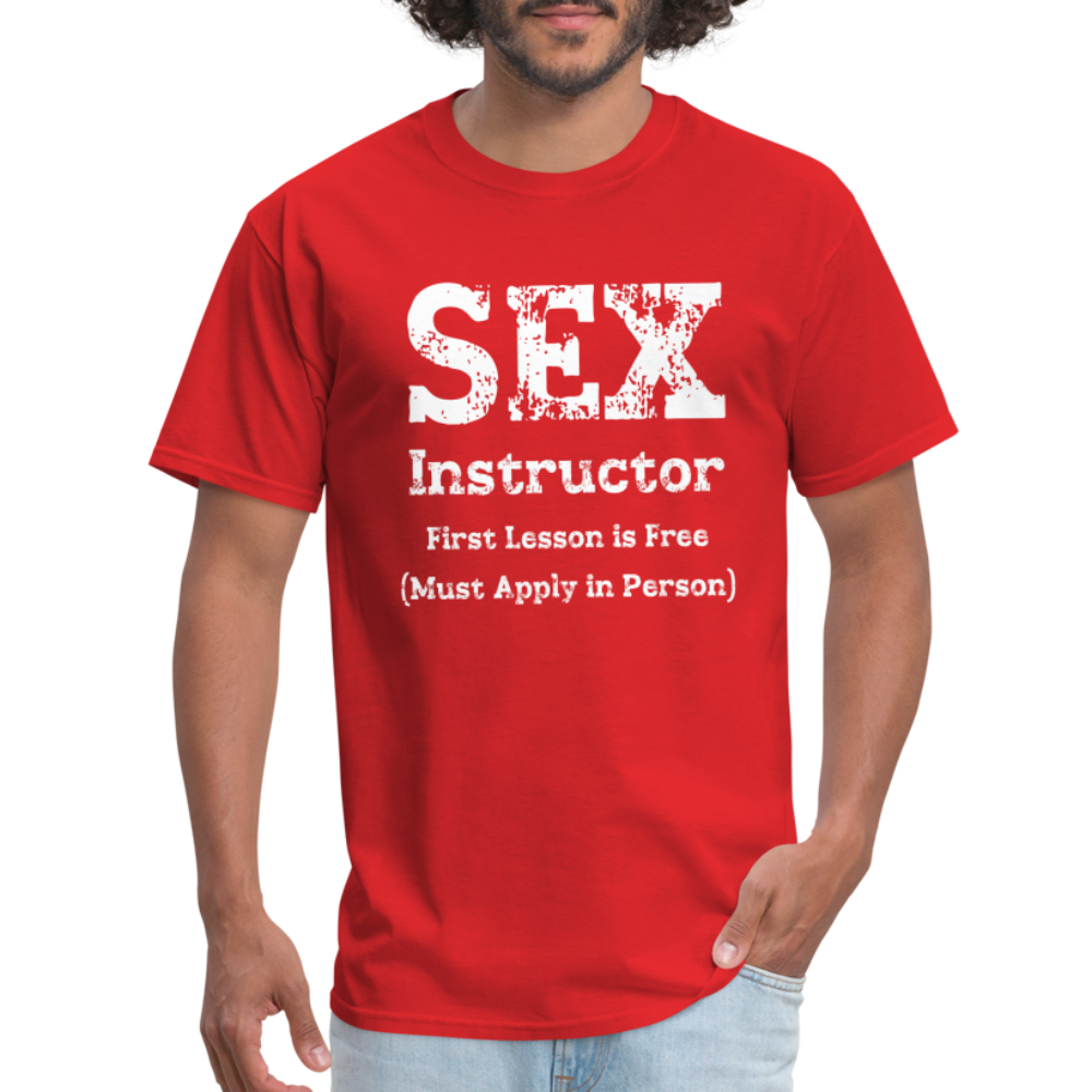 Sex Instructor T-Shirt - red