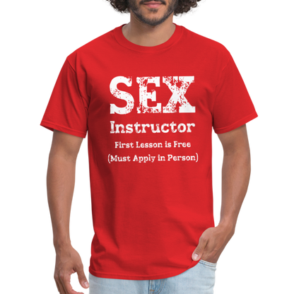 Sex Instructor T-Shirt - red