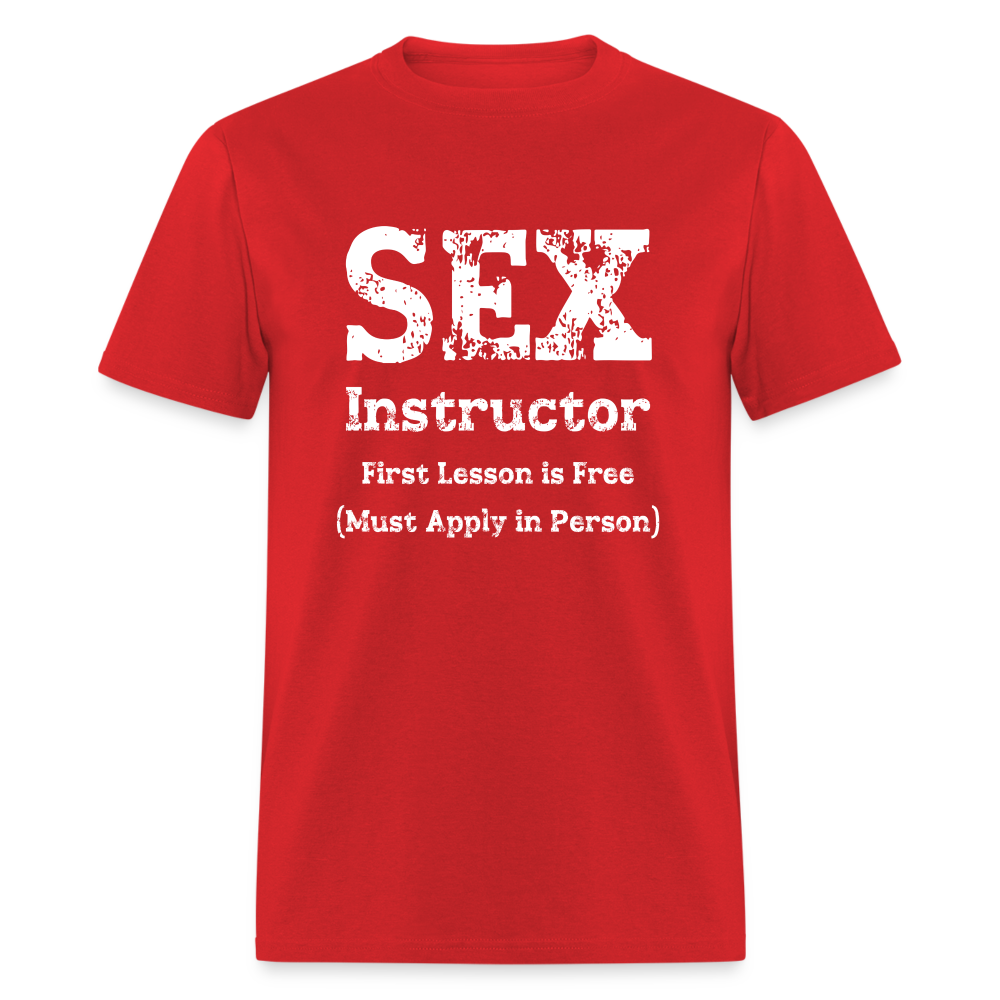 Sex Instructor T-Shirt - red