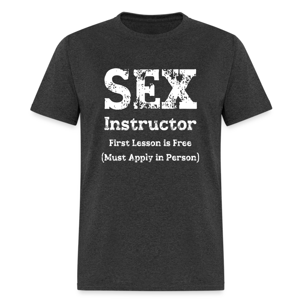 Sex Instructor T-Shirt - heather black