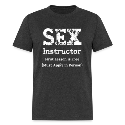 Sex Instructor T-Shirt - heather black