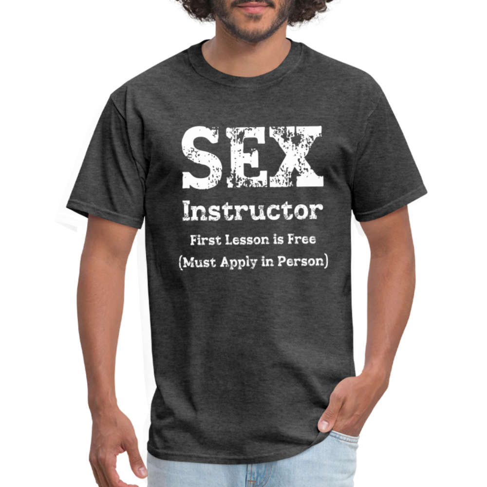 Sex Instructor T-Shirt - heather black