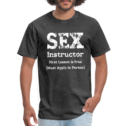 Sex Instructor T-Shirt - heather black